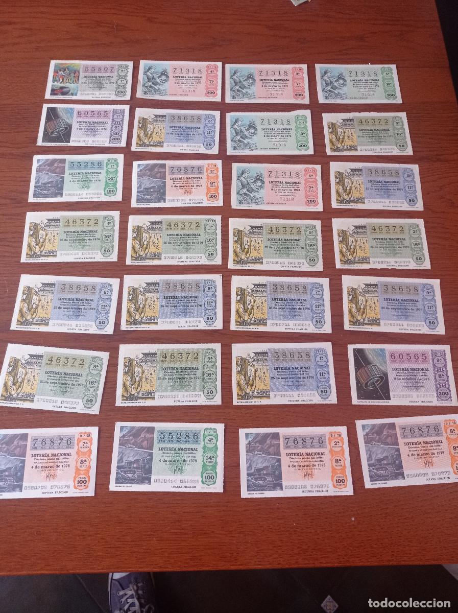 Lotteria Nationale Spagnola: LOTE 49 D&Eacute;CIMOS LOTER&Iacute;A NACIONAL A&Ntilde;OS 1976, 1978 Y 1979 REF. UR MES 6