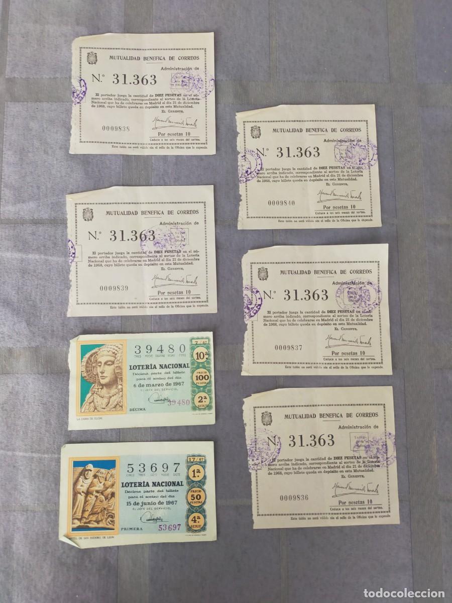 Nationale spanische Lotterie: Billetes de loter&iacute;a a&ntilde;os 60