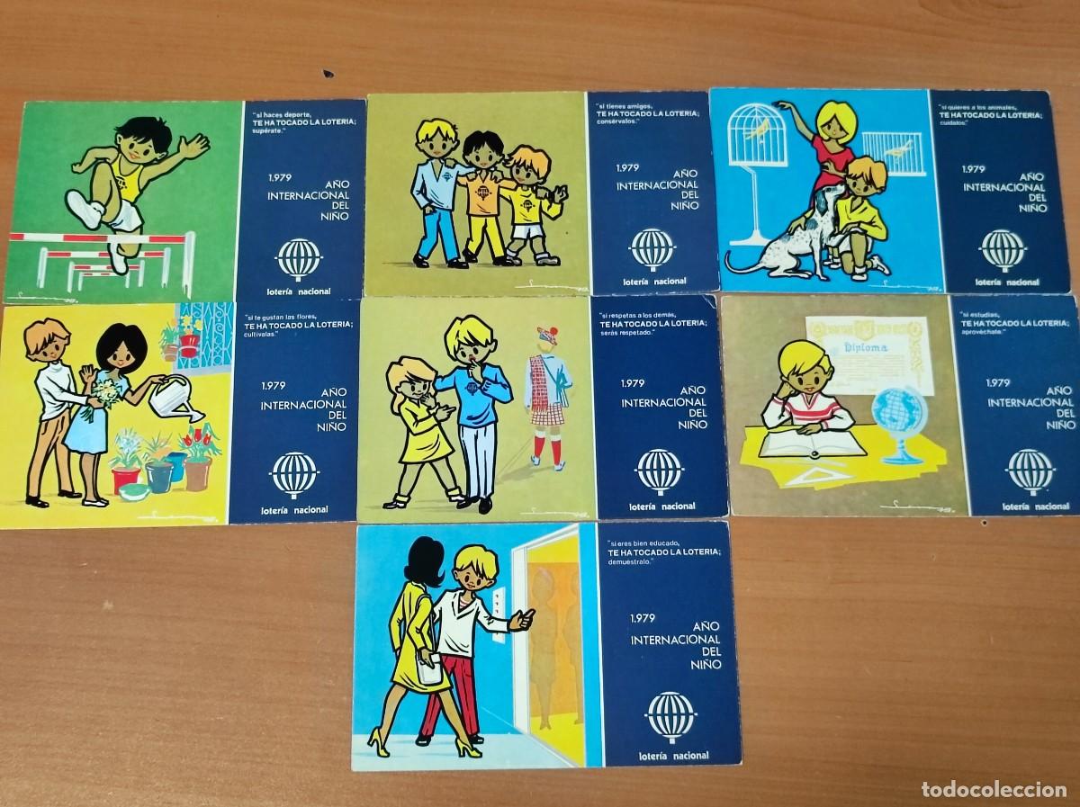 Lotaria Nacional: 7 POSTALES DE LOTER&Iacute;A NACIONAL 1979