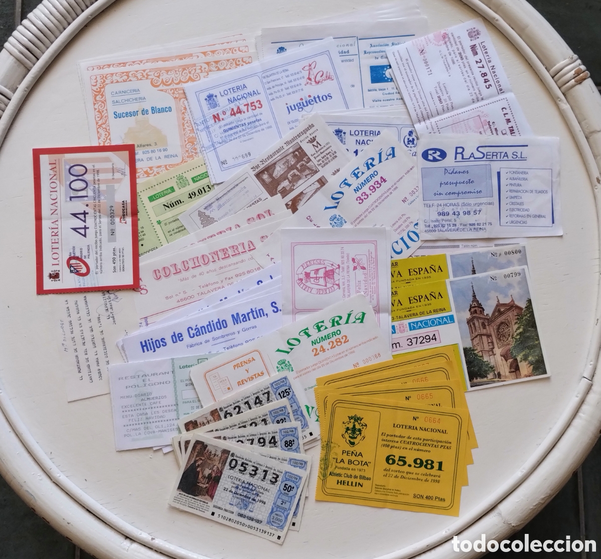 National Spanish Lottery: Lote D&eacute;cimos y Participaciones Loter&iacute;a Navidad 1.998