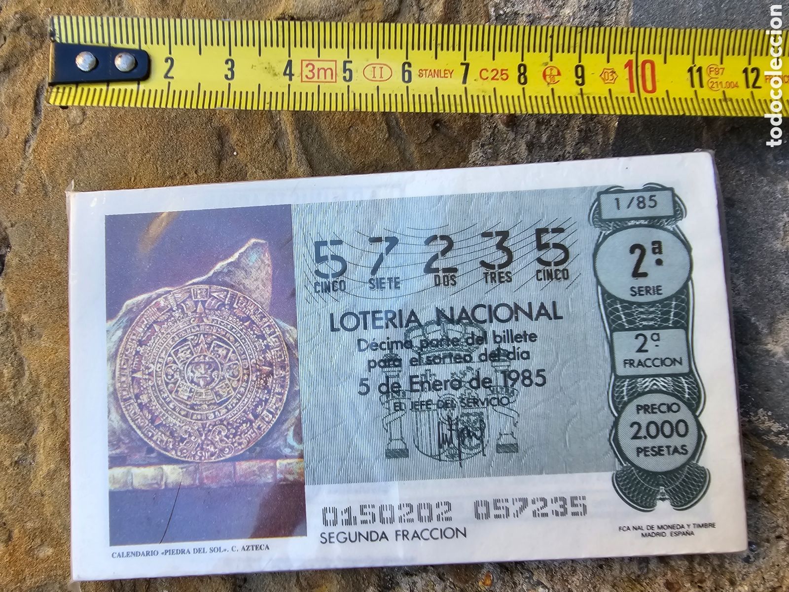 Loter&iacute;a Nacional: D&eacute;cimos de Loter&iacute;a Nacional Espa&ntilde;ola de 1985, a&ntilde;o Completo