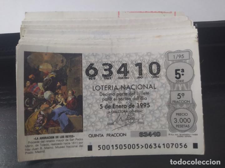 National Spanish Lottery: LOTER&Iacute;A NACIONAL DEL S&Aacute;BADO - A&Ntilde;O 1995 COMPLETO - EXCELENTE ESTADO -