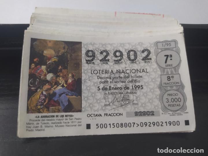 National Spanish Lottery: LOTER&Iacute;A NACIONAL DEL S&Aacute;BADO - A&Ntilde;O 1995 COMPLETO - EXCELENTE ESTADO -
