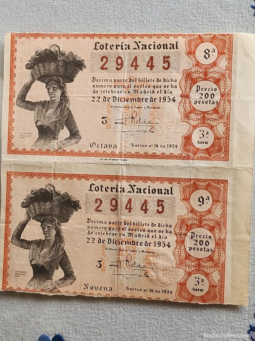 National Spanish Lottery: Loter&iacute;a Nacional Sorteo de Navidad 1954 Do&ntilde;a Manolita