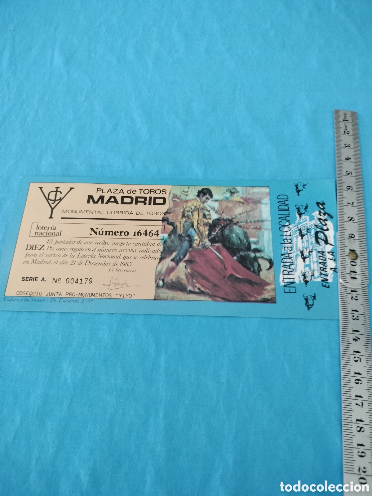 Loter&iacute;a Nacional: ENTRADA PLAZA DE TOROS DE MADRID