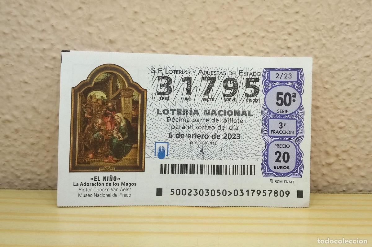 Loter&iacute;a Nacional: D&eacute;cimo de Loter&iacute;a Nacional - A&ntilde;o 2023 - Sorteo El Ni&ntilde;o - n&ordm; 31795