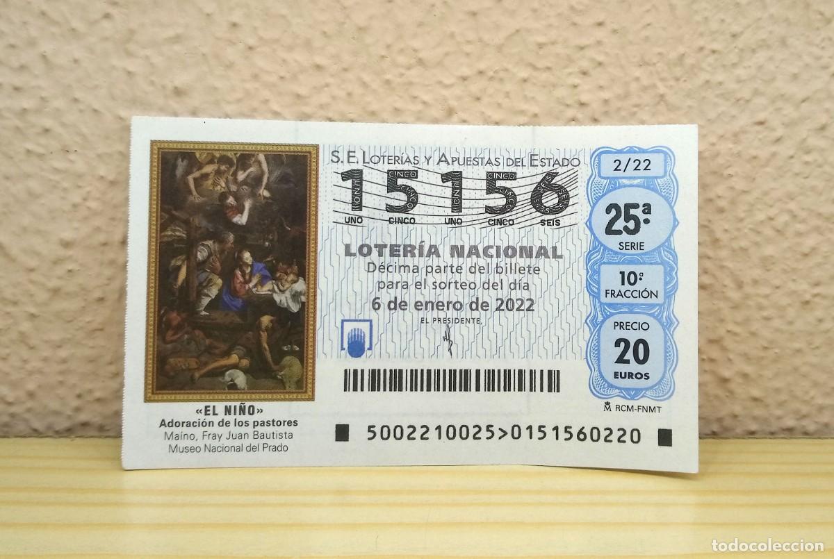 Loter&iacute;a Nacional: D&eacute;cimo de Loter&iacute;a Nacional - A&ntilde;o 2023 - Sorteo El Ni&ntilde;o - n&ordm; 15156