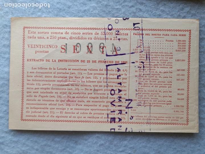 Loter&iacute;a nacional: D&eacute;cimo. Sorteo n&ordm;: 2 de 1954. - Foto 2