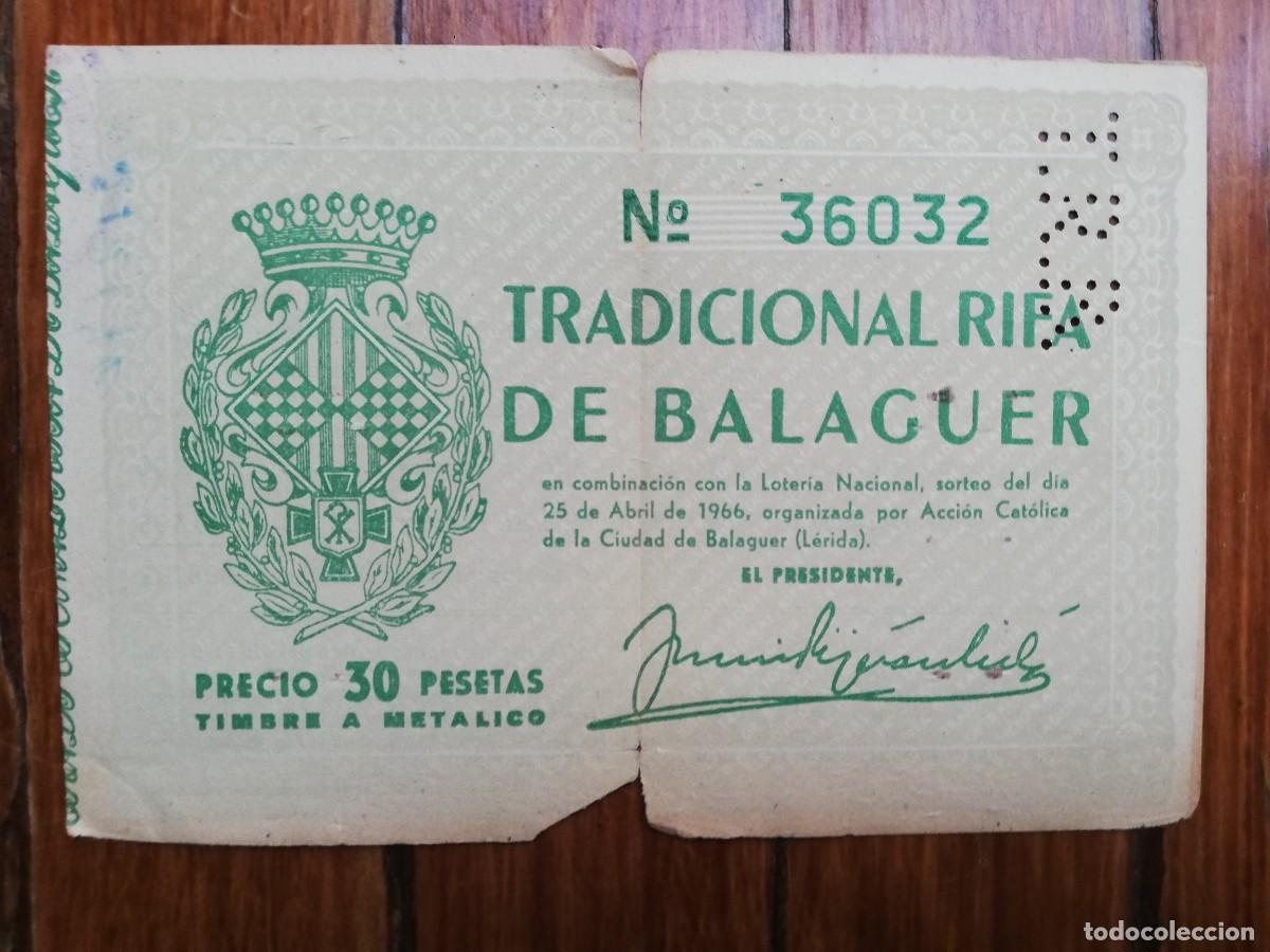 National Spanish Lottery: Tradicional rifa de Balaguer (Lleida). Acci&oacute;n Cat&oacute;lica. 1966. Loter&iacute;a Nacional. Mercedes-Benz