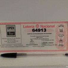 Lotería Nacional: PARTICIPACION - LOTERIA NACIONAL 2008 NAVIDAD - CAJITA - SORTEO 102 - NUMERO 64913