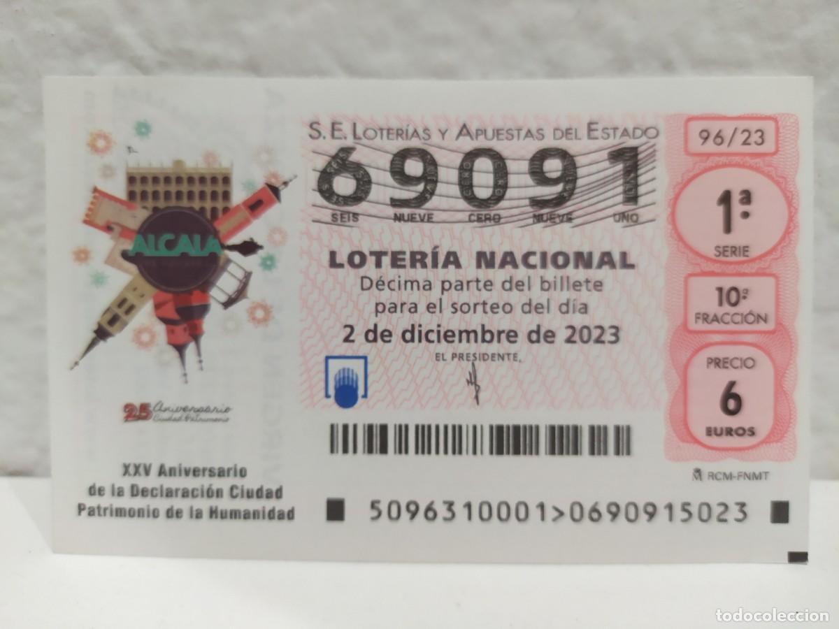Lotaria Nacional: 1 DECIMO LOTERIA DEL SABADO - 3 NOVIEMBRE 2023 - 88/23 - SORTEO EXTRAORDINARIO DE LA CULTURA