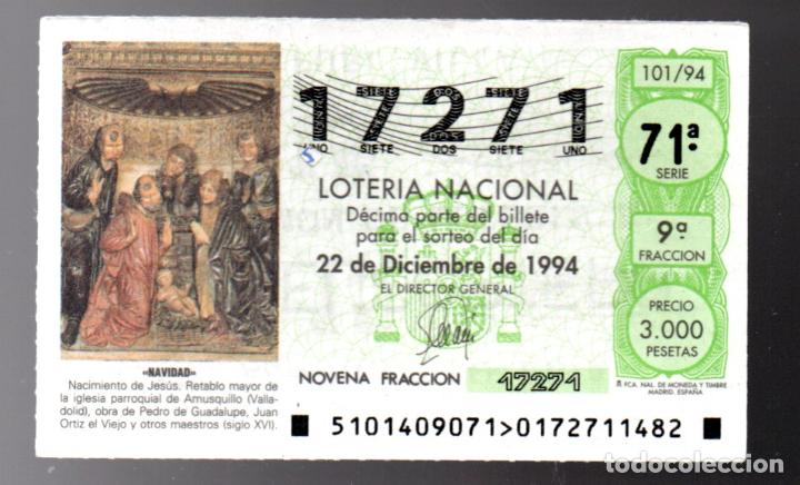 National Spanish Lottery: LOTER&Iacute;A NACIONAL DEL S&Aacute;BADO - A&Ntilde;O 1994 - N&Uacute;MERO CAPIC&Uacute;A - SORTEO 101 -
