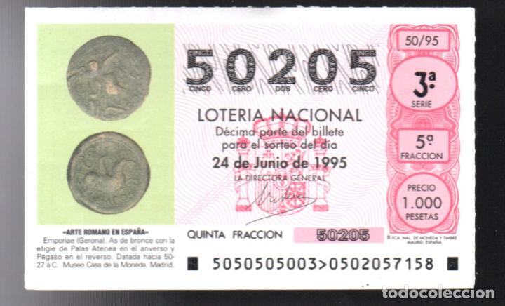 National Spanish Lottery: LOTER&Iacute;A NACIONAL - A&Ntilde;O 1995 - N&Uacute;MERO CAPIC&Uacute;A - SORTEO 50 -