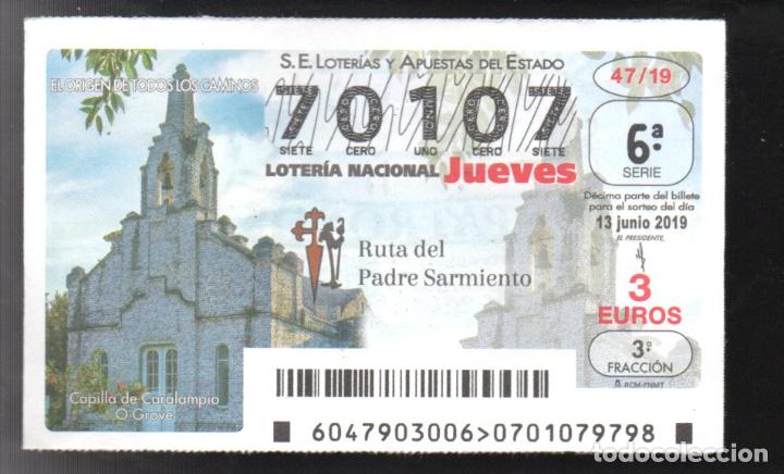 National Spanish Lottery: LOTER&Iacute;A NACIONAL - A&Ntilde;O 2019 - N&Uacute;MERO CAPIC&Uacute;A - SORTEO 47 -