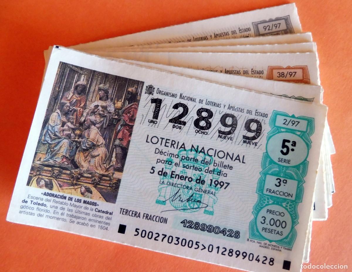 Loter&iacute;a Nacional: LOTERIA NACIONAL SABADOS - A&Ntilde;O 1997 COMPLETO - IMPECABLE - Atiendo lista de faltas.