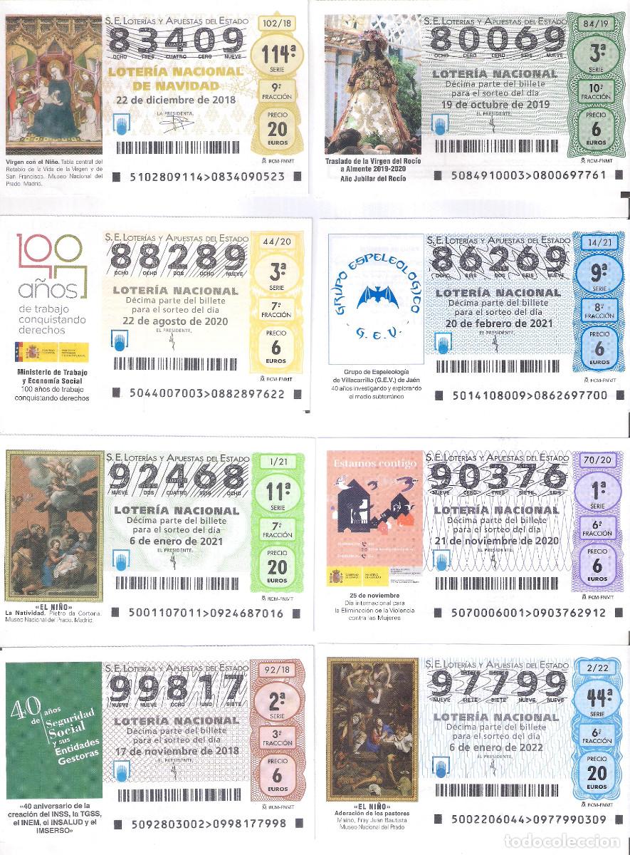 Loter&iacute;a Nacional: Loter&iacute;a Nacional - Lote de 725 d&eacute;cimos - N&uacute;meros ALTOS sin repetir