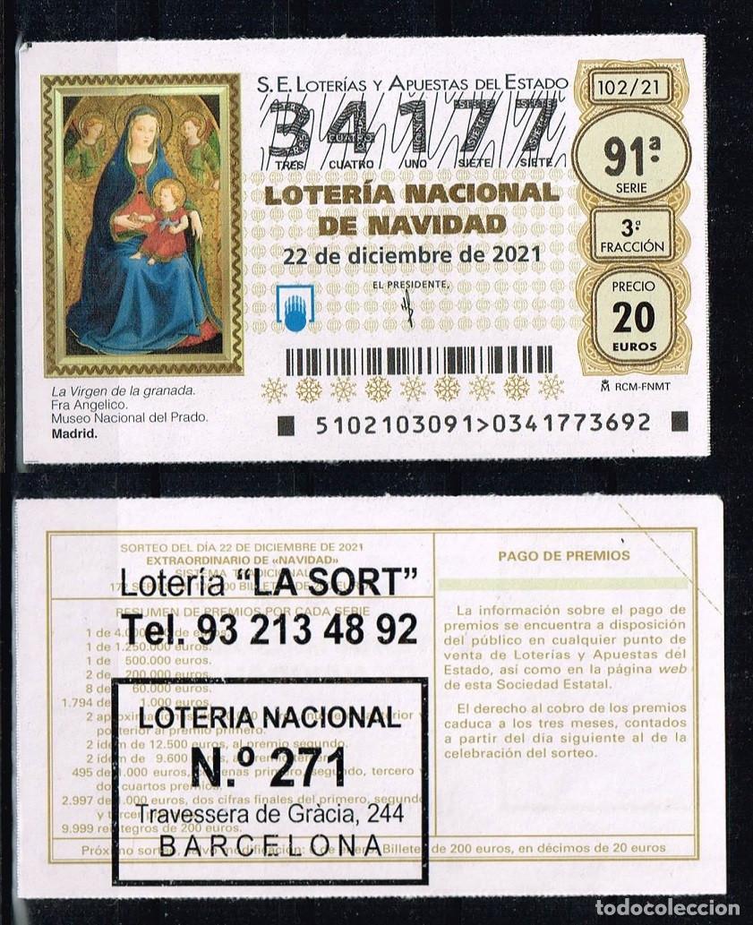 Loter&iacute;a nacional: D&eacute;cimo Loteria Nacional - Sorteo de Navidad A&ntilde;o 2021 - Im&aacute;gen La Virgen de la Granada