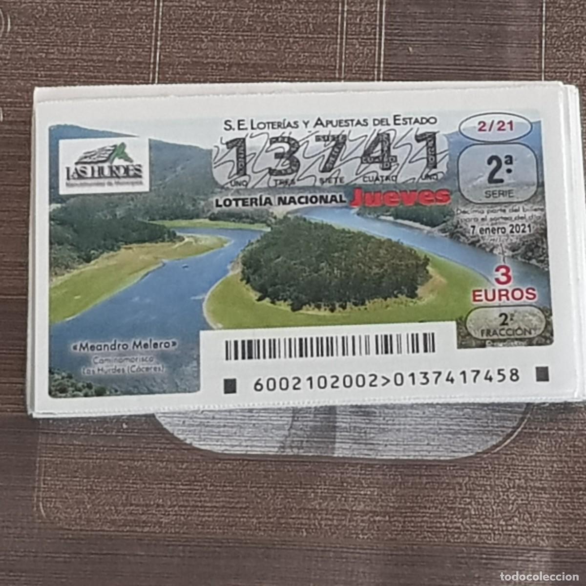 Loterie Nationale: LOTER&Iacute;A NACIONAL, A&Ntilde;O 2021 COMPLETO, SORTEO JUEVES, MUY BUEN ESTADO