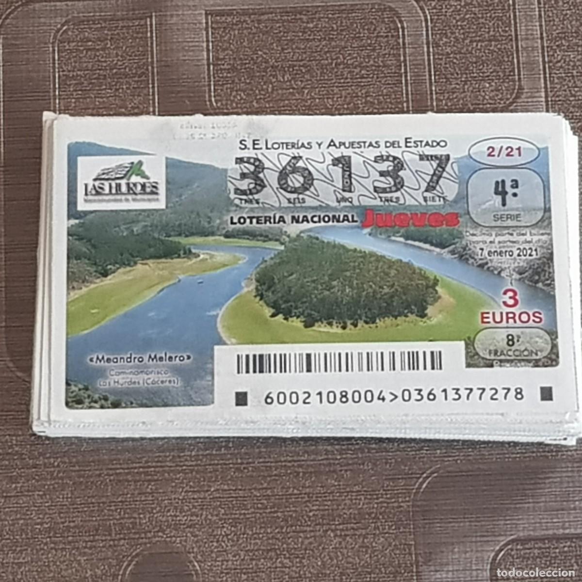 Loterie Nationale: LOTER&Iacute;A NACIONAL, A&Ntilde;O 2021 COMPLETO, SORTEO JUEVES, MUY BUEN ESTADO