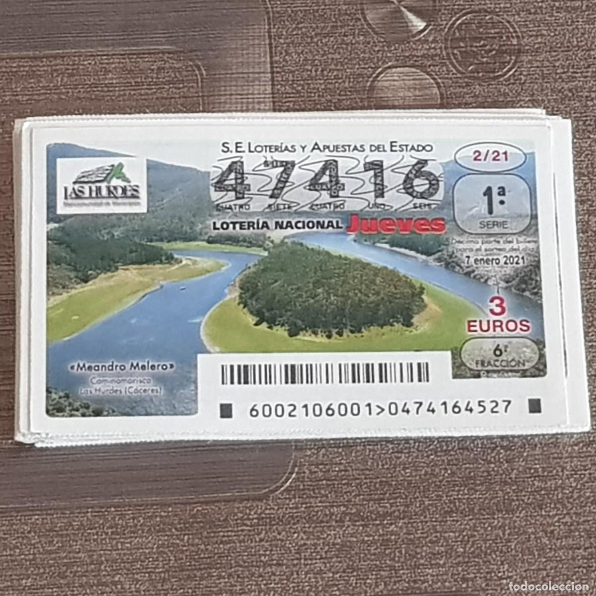 Loterie Nationale: LOTER&Iacute;A NACIONAL, A&Ntilde;O 2021 COMPLETO, SORTEO JUEVES, MUY BUEN ESTADO