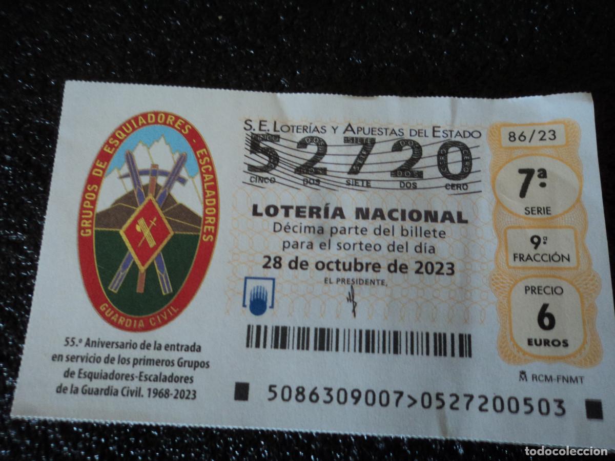 National Spanish Lottery: 55 ANIVERSARIO DE ESQUIADORES ESCALADORES DE LA GUARDIA CIVIL