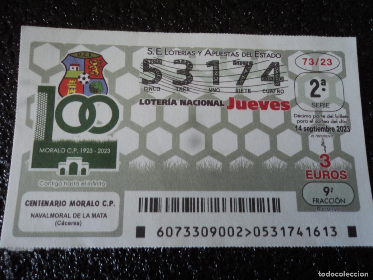 National Spanish Lottery: centenario de moralo c.p. navalmoral de la mata