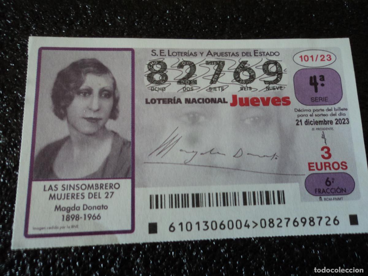 National Spanish Lottery: generacion del 27 magda donato