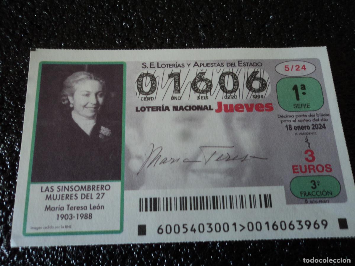 National Spanish Lottery: generacion del 27 maria teresa leon