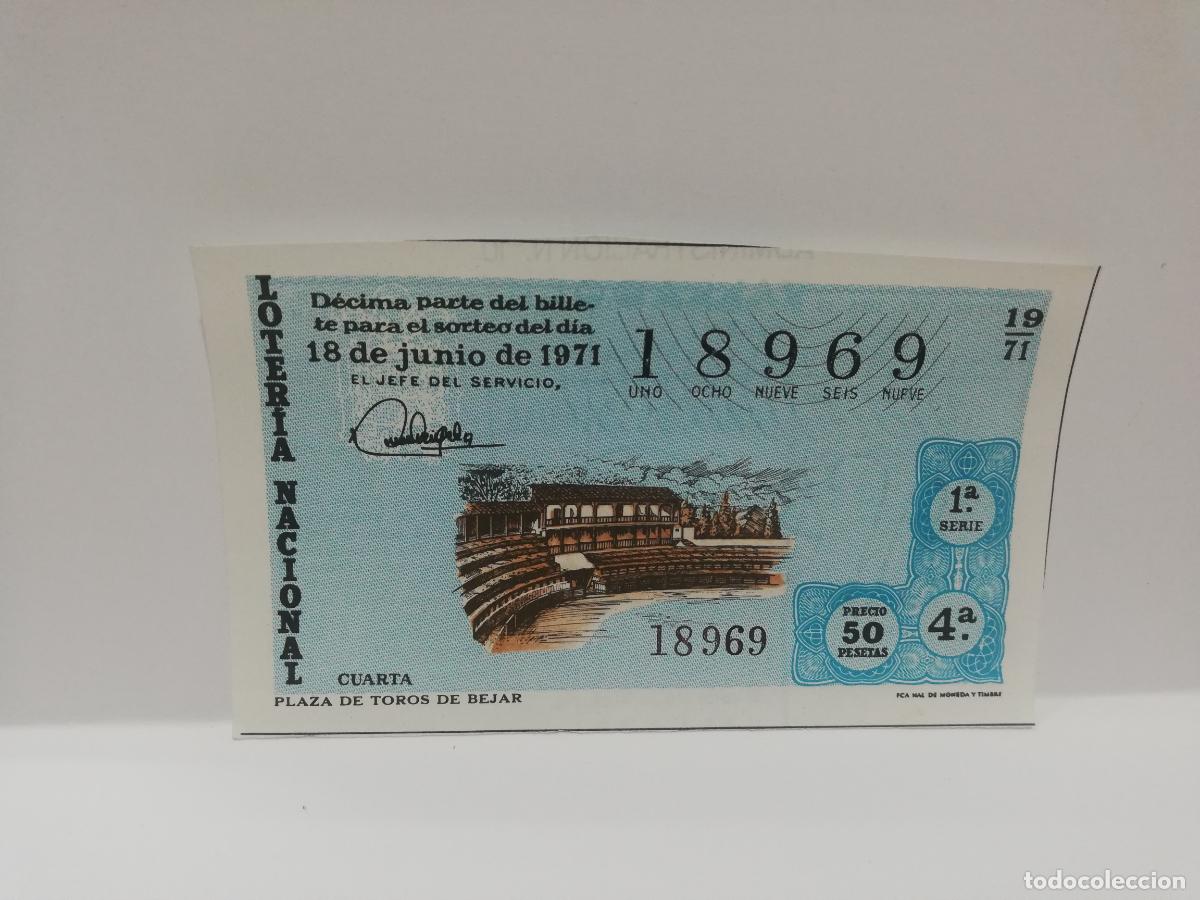 Loterie Nationale: DECIMO LOTERIA NACIONAL. 1971. SORTEO N&ordm; 19.
