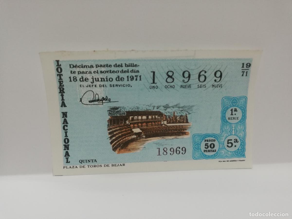 Nationale spanische Lotterie: DECIMO LOTERIA NACIONAL. 1971. SORTEO N&ordm; 19.