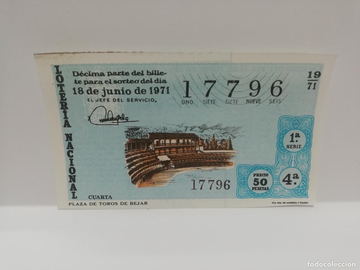 Nationale spanische Lotterie: DECIMO LOTERIA NACIONAL. 1971. SORTEO N&ordm; 19.