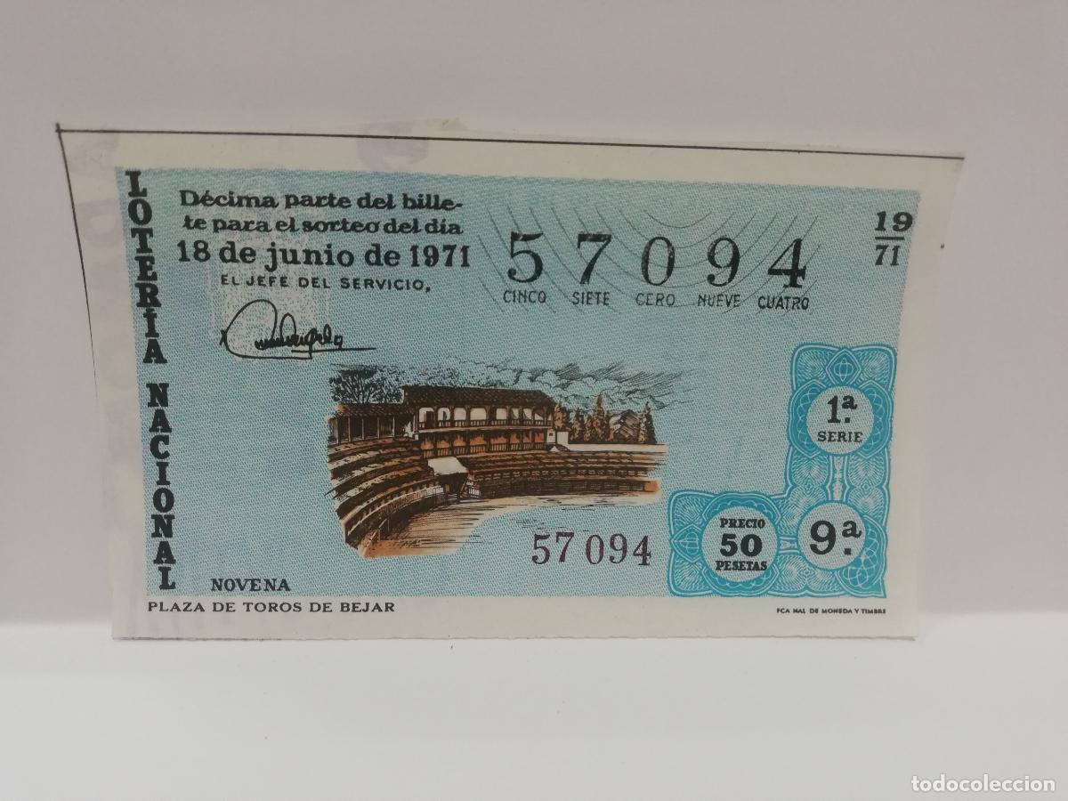 Nationale spanische Lotterie: DECIMO LOTERIA NACIONAL. 1971. SORTEO N&ordm; 19.