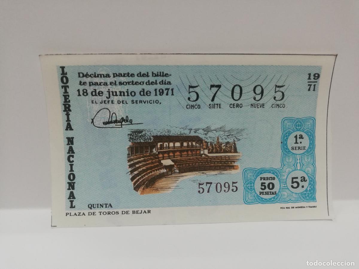 Nationale spanische Lotterie: DECIMO LOTERIA NACIONAL. 1971. SORTEO N&ordm; 19.