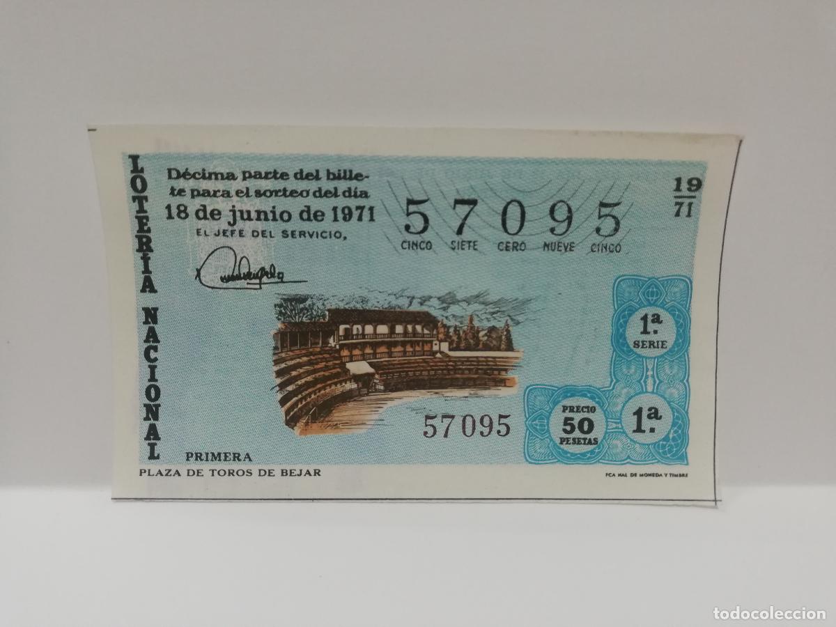 Nationale spanische Lotterie: DECIMO LOTERIA NACIONAL. 1971. SORTEO N&ordm; 19.