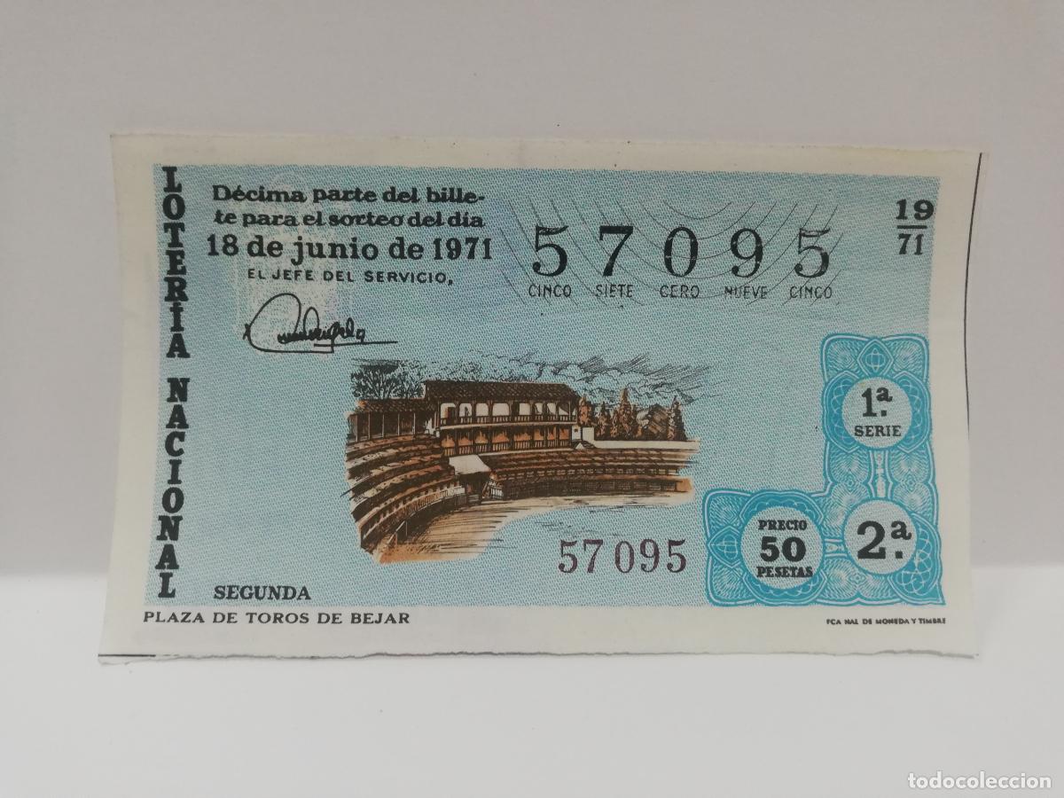 Nationale spanische Lotterie: DECIMO LOTERIA NACIONAL. 1971. SORTEO N&ordm; 19.