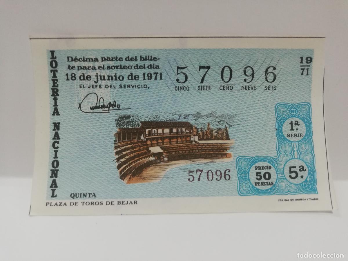Nationale spanische Lotterie: DECIMO LOTERIA NACIONAL. 1971. SORTEO N&ordm; 19.