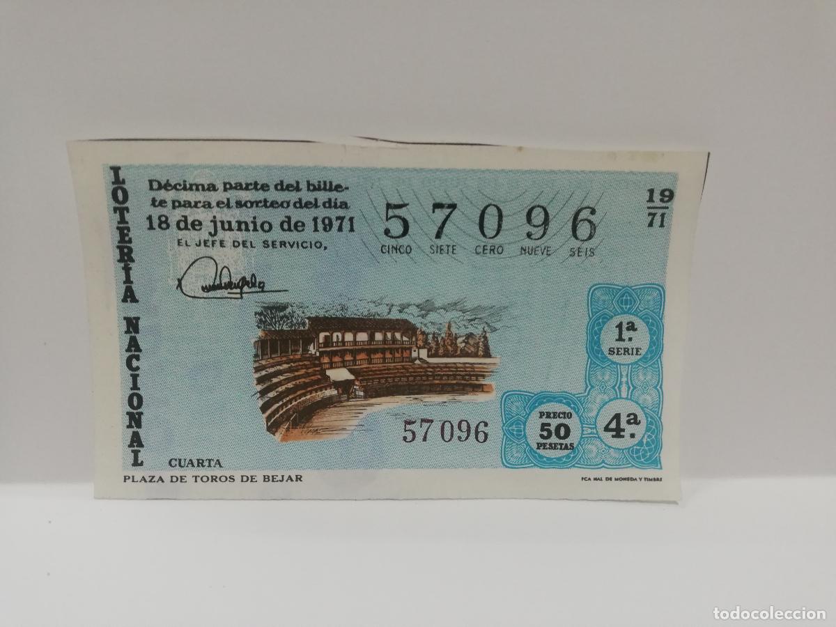 Nationale spanische Lotterie: DECIMO LOTERIA NACIONAL. 1971. SORTEO N&ordm; 19.