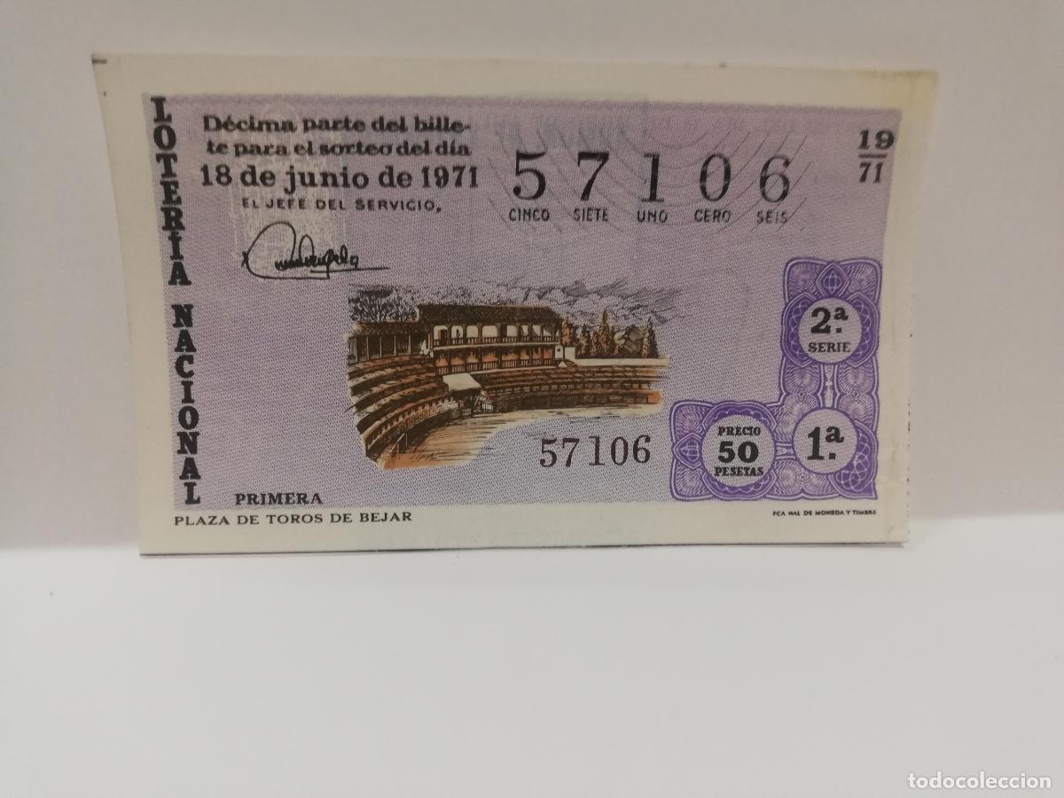 Nationale spanische Lotterie: DECIMO LOTERIA NACIONAL. 1971. SORTEO N&ordm; 19.