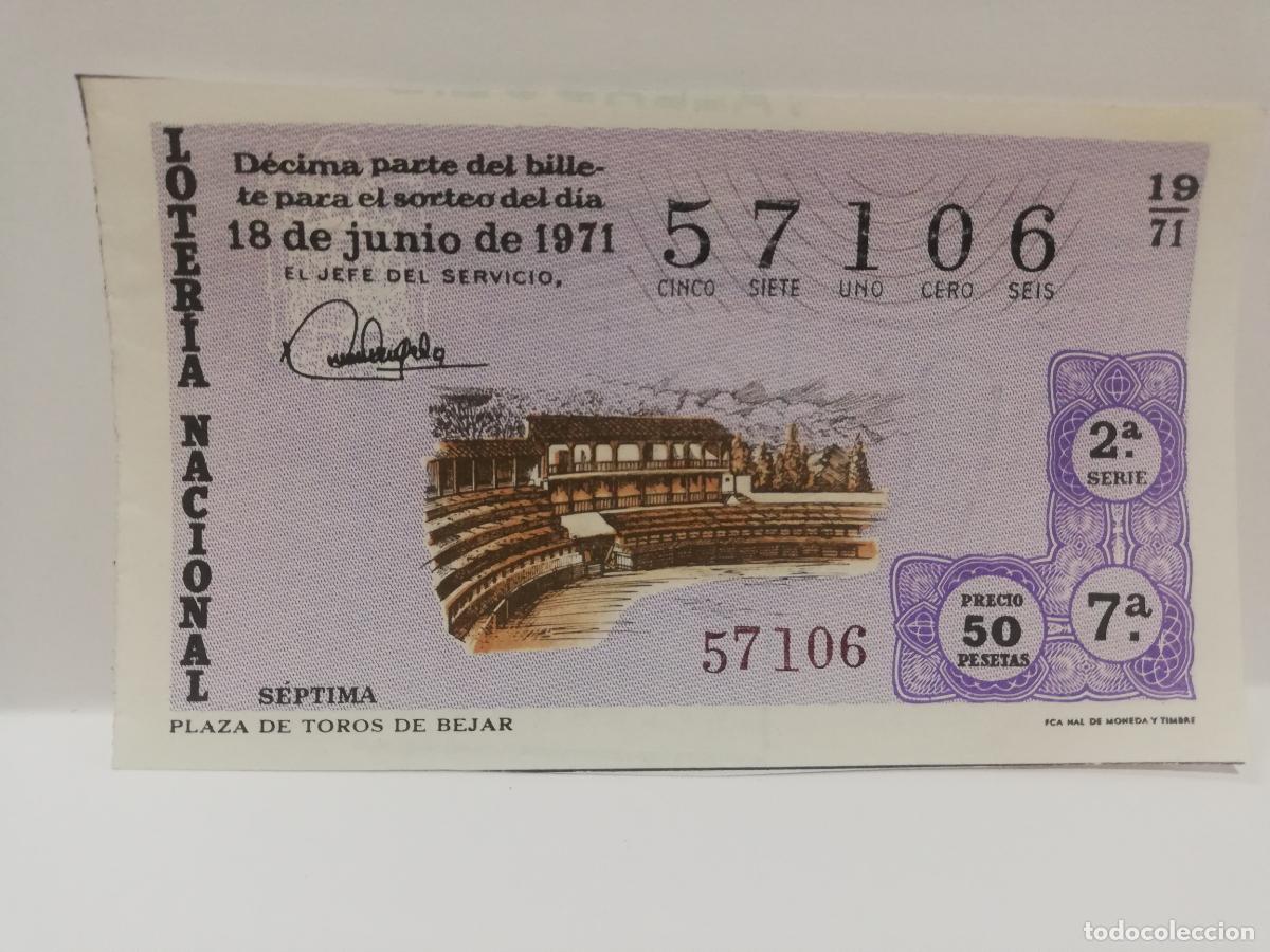Nationale spanische Lotterie: DECIMO LOTERIA NACIONAL. 1971. SORTEO N&ordm; 19.