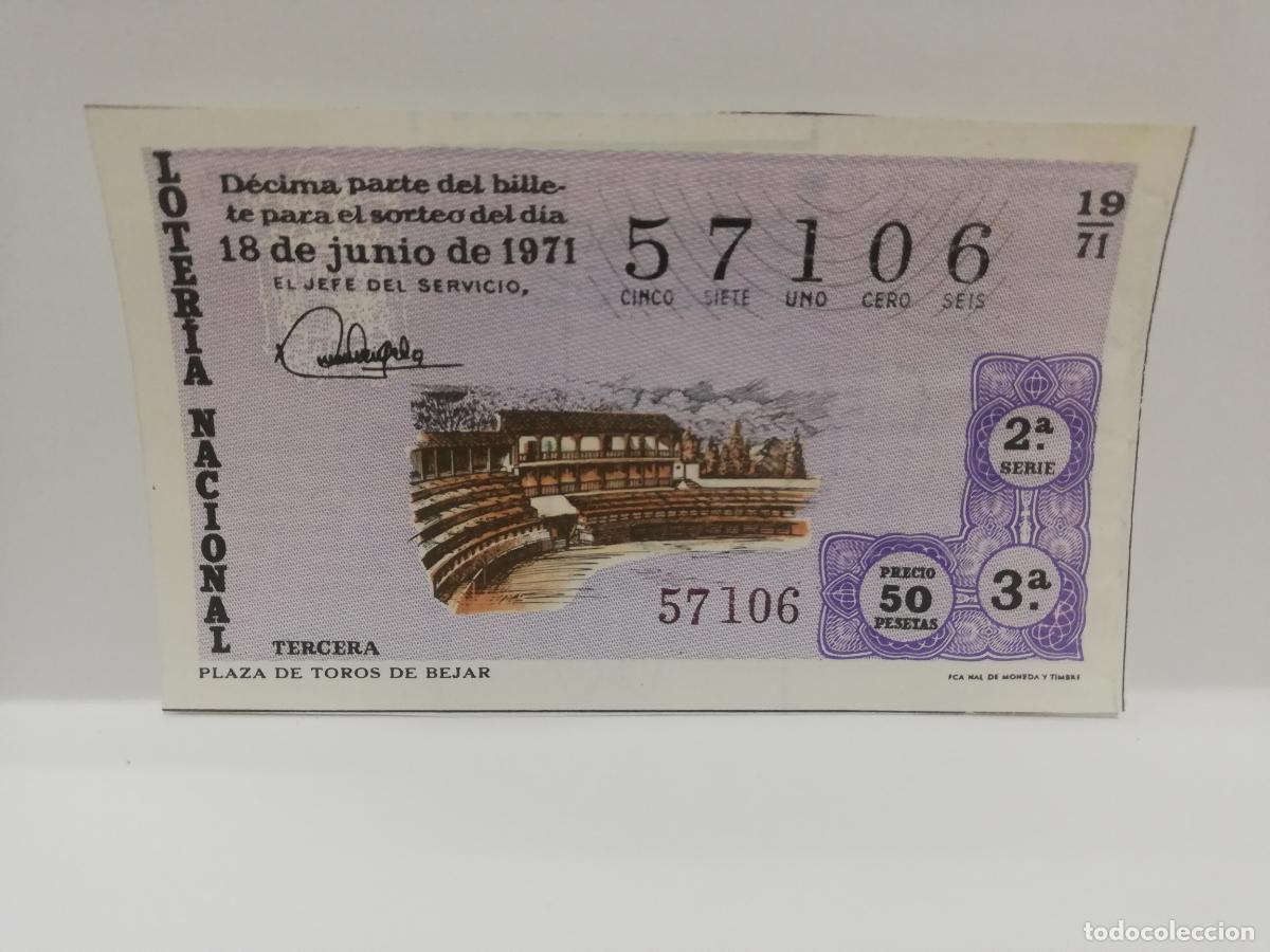 Nationale spanische Lotterie: DECIMO LOTERIA NACIONAL. 1971. SORTEO N&ordm; 19.