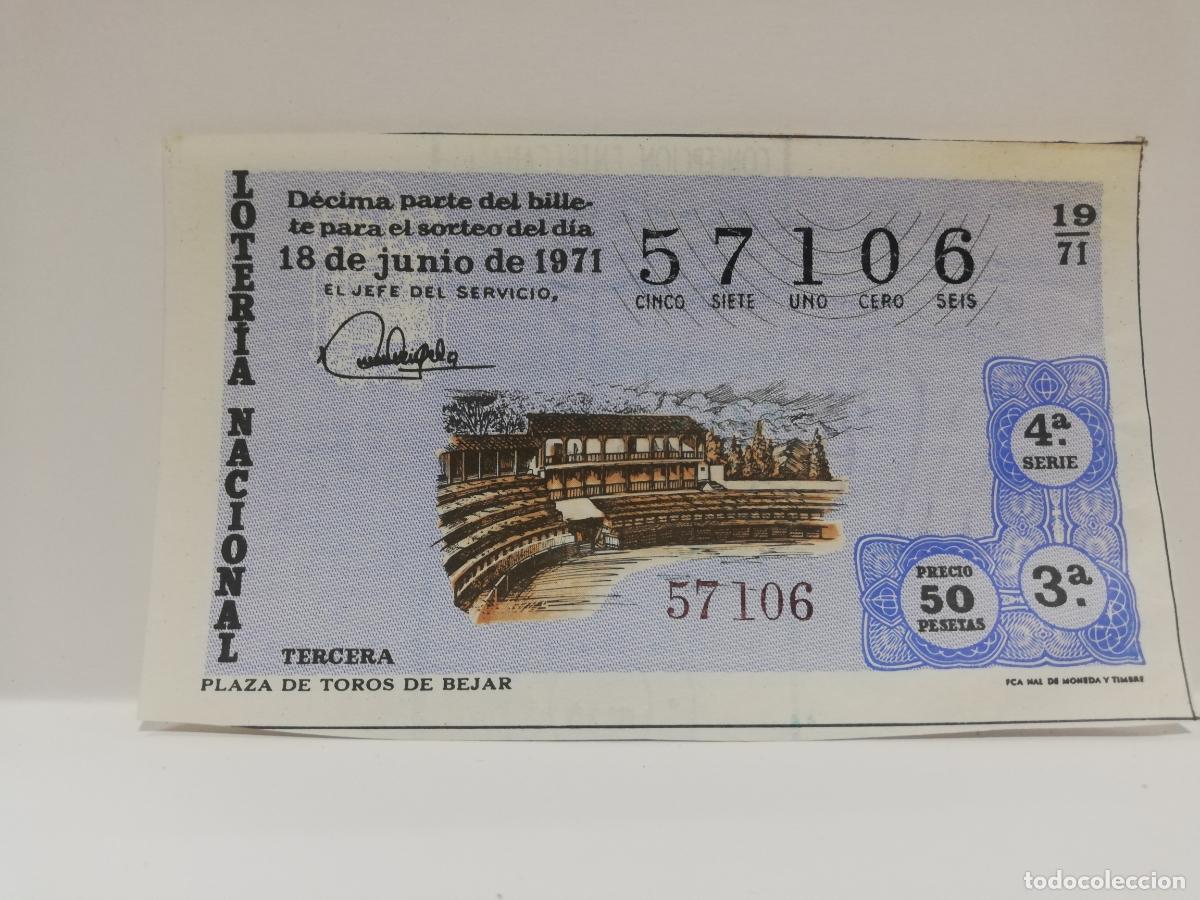 Loterie Nationale: DECIMO LOTERIA NACIONAL. 1971. SORTEO N&ordm; 19.