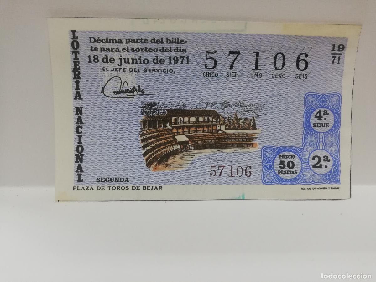 Loterie Nationale: DECIMO LOTERIA NACIONAL. 1971. SORTEO N&ordm; 19.