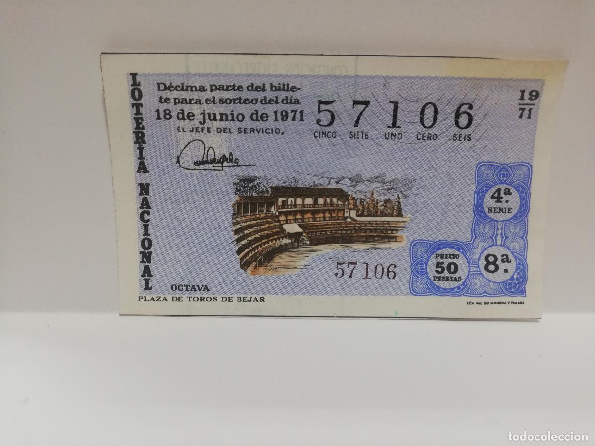 Loterie Nationale: DECIMO LOTERIA NACIONAL. 1971. SORTEO N&ordm; 19.