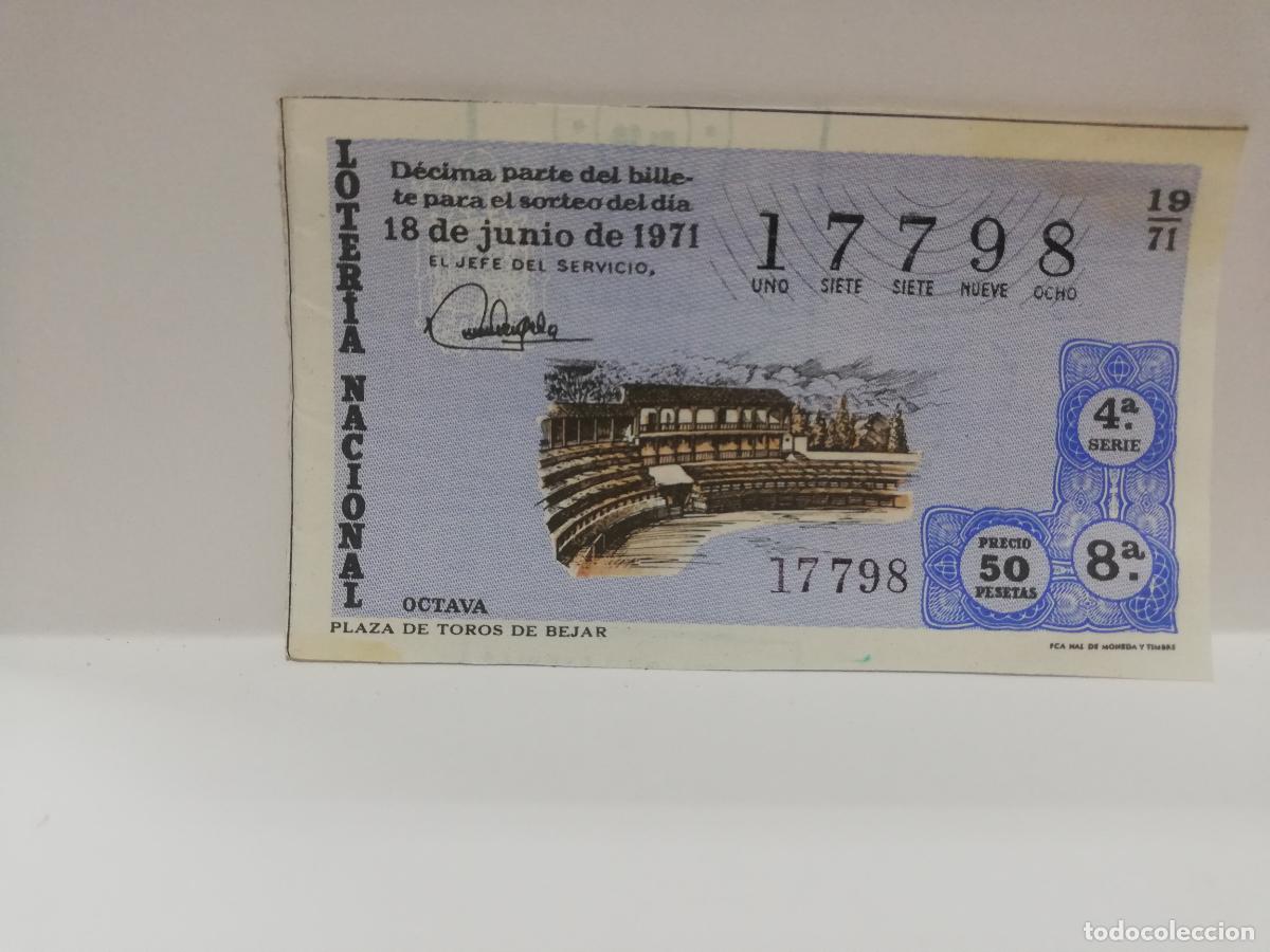 Loterie Nationale: DECIMO LOTERIA NACIONAL. 1971. SORTEO N&ordm; 19.