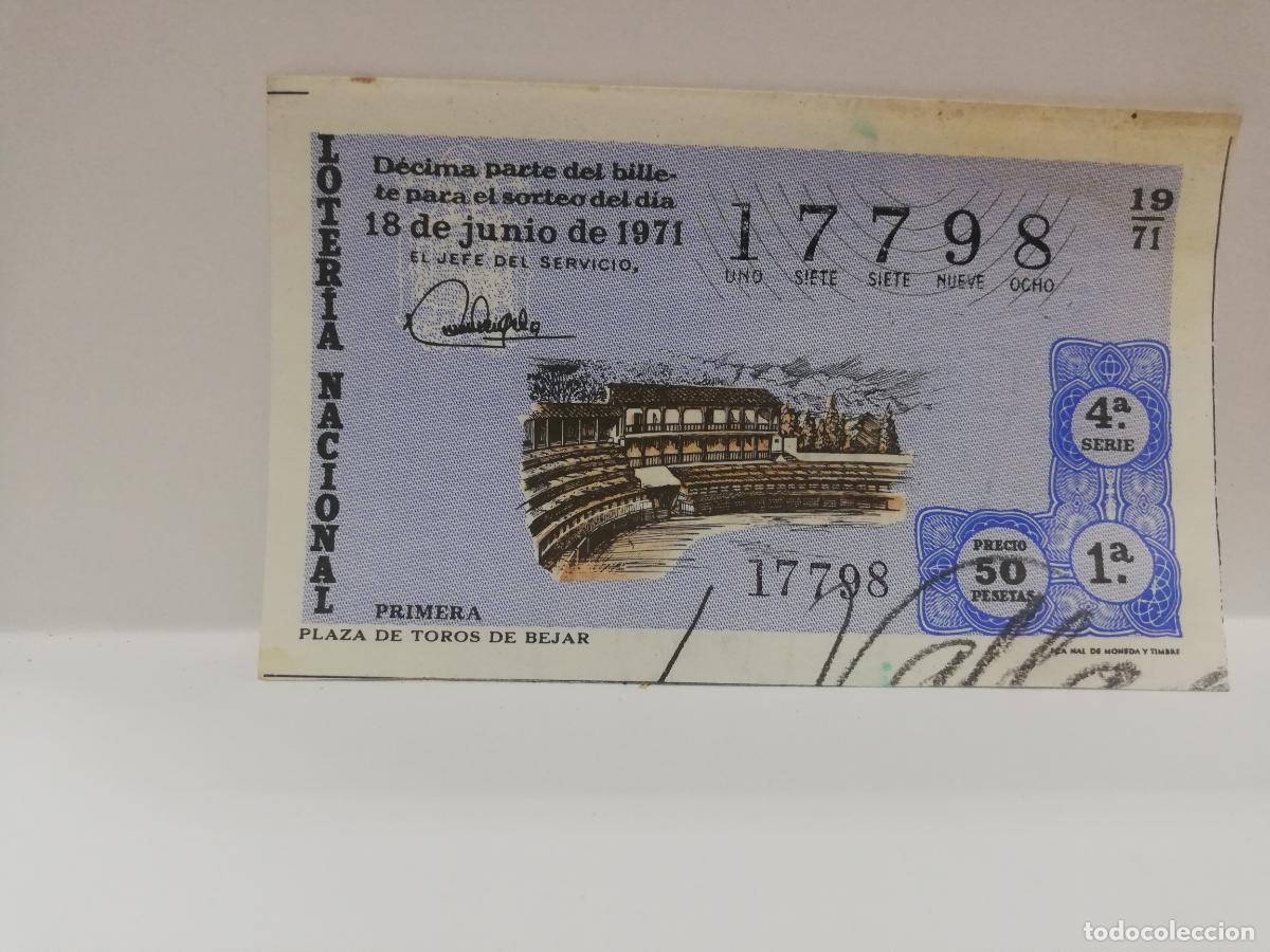 Loterie Nationale: DECIMO LOTERIA NACIONAL. 1971. SORTEO N&ordm; 19.