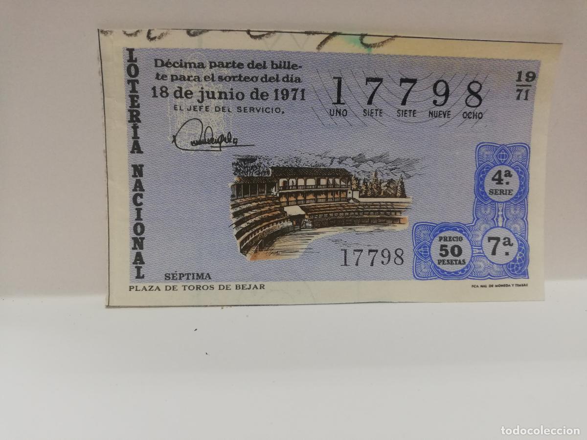 Loterie Nationale: DECIMO LOTERIA NACIONAL. 1971. SORTEO N&ordm; 19.