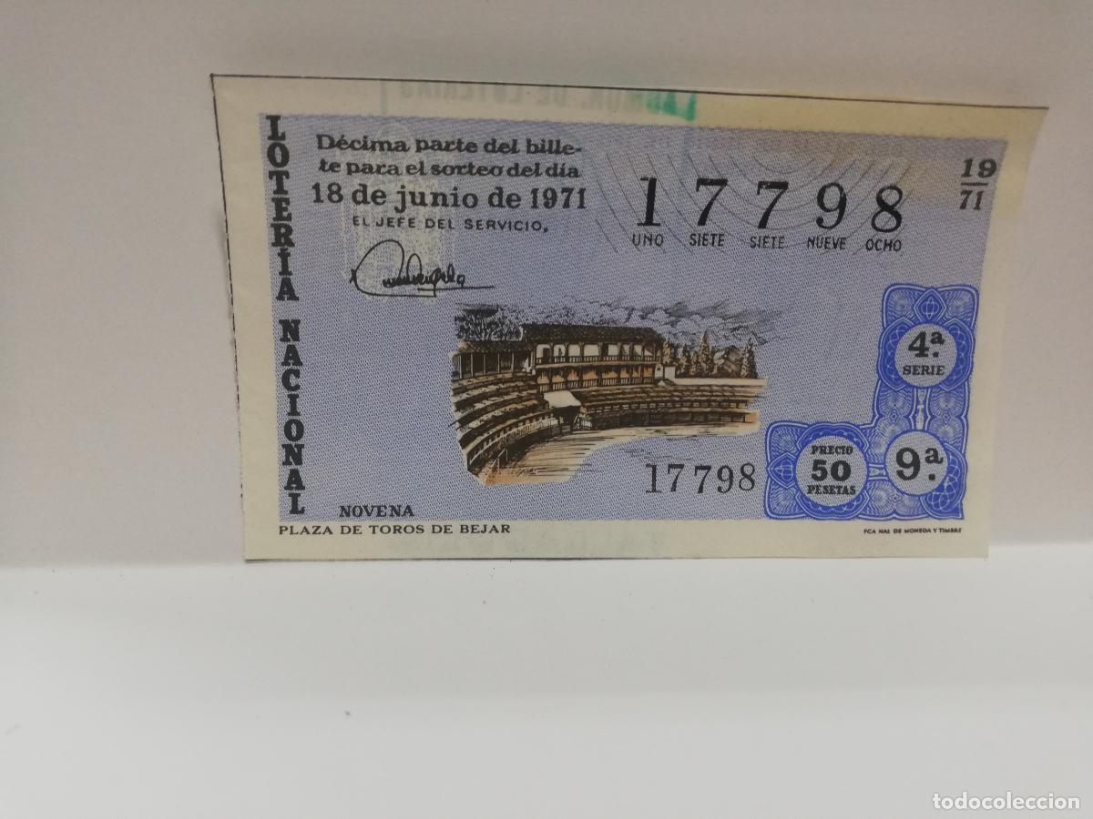 Loterie Nationale: DECIMO LOTERIA NACIONAL. 1971. SORTEO N&ordm; 19.