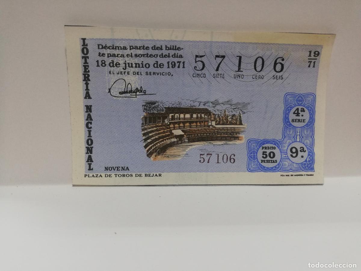Loterie Nationale: DECIMO LOTERIA NACIONAL. 1971. SORTEO N&ordm; 19.