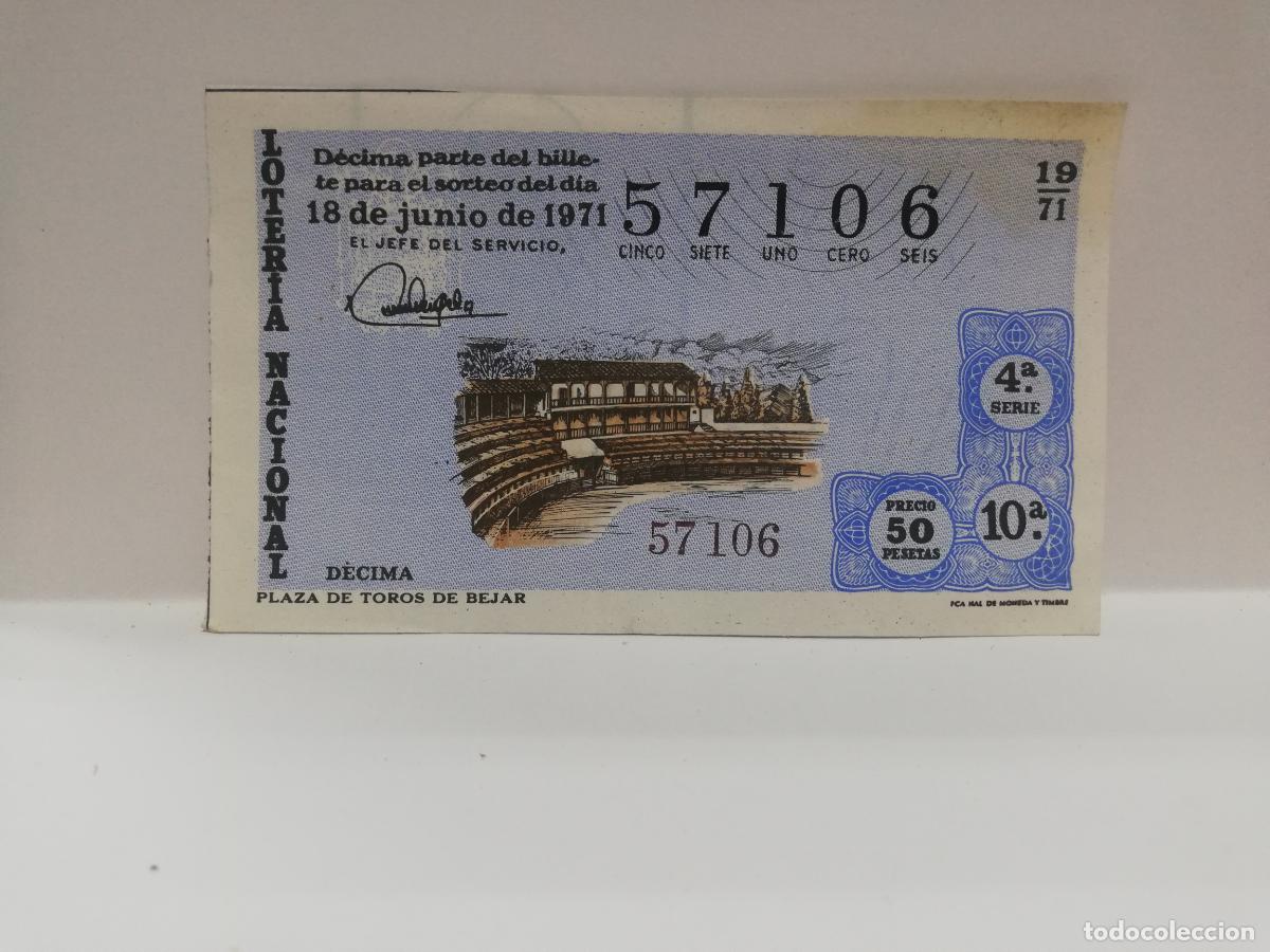 Loterie Nationale: DECIMO LOTERIA NACIONAL. 1971. SORTEO N&ordm; 19.