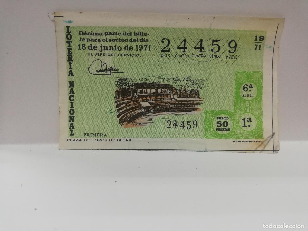 Loterie Nationale: DECIMO LOTERIA NACIONAL. 1971. SORTEO N&ordm; 19.